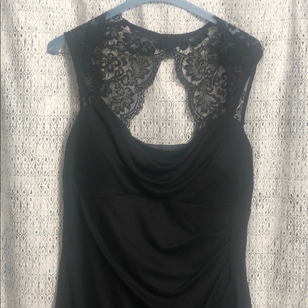 Black lace cocktail dress size 14